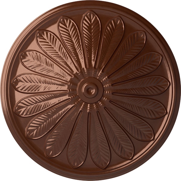 Ekena Millwork Brontes Ceiling Medallion (Fits Canopies up to 3 5/8"), 25 1/2"OD x 5 1/2"P, Copper Penny CM25BRCPS - main